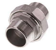 Union Straight Connector R1 1/2'' Stainless Steel Flat Seal PTFE 16bar (224.8psi)