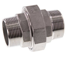 Union Straight Connector R1 1/2'' Stainless Steel Flat Seal PTFE 16bar (224.8psi)