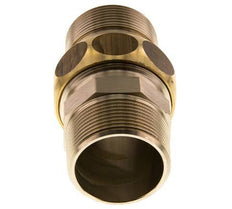Union Straight Connector R1 1/2'' Brass Flat Seal Centellen 16bar (224.8psi)