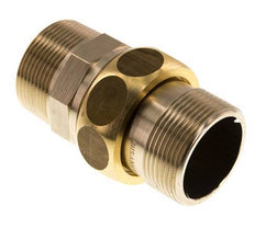Union Straight Connector R1 1/2'' Brass Flat Seal Centellen 16bar (224.8psi)