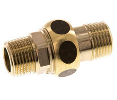 Union Straight Connector R1/2'' Brass Flat Seal Centellen 16bar (224.8psi)