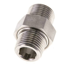 Double Nipple R1/2'' Separable Stainless Steel Flat Seal PTFE 40bar (562.0psi)