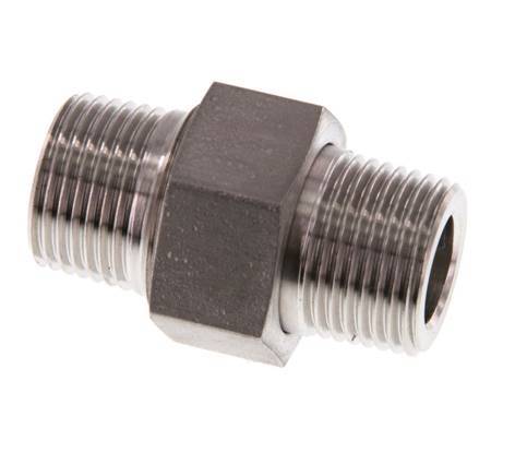 Double Nipple R3/8'' Separable Stainless Steel Conical Seal 40bar (562.0psi)