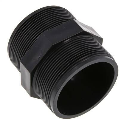 Reducing Double Nipple G2 1/2'' PVC-U 16bar (224.8psi) EN 1452-3