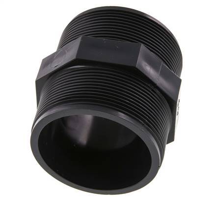 Reducing Double Nipple G2 1/2'' PVC-U 16bar (224.8psi) EN 1452-3