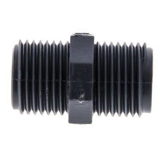 Double Nipple G1/2'' Polypropylene (pp) 10bar (140.5psi) FDA 24mm Hex [2 Pieces]