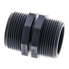 Double Nipple G1 1/4'' Polypropylene (pp) 10bar (140.5psi) FDA 46mm Hex
