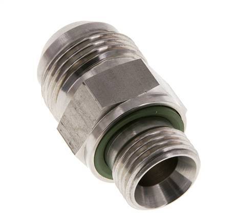 JIC Double Nipple G1/2'' x UN 1-1/16''-12 Stainless Steel FKM 210bar (2950.5psi)