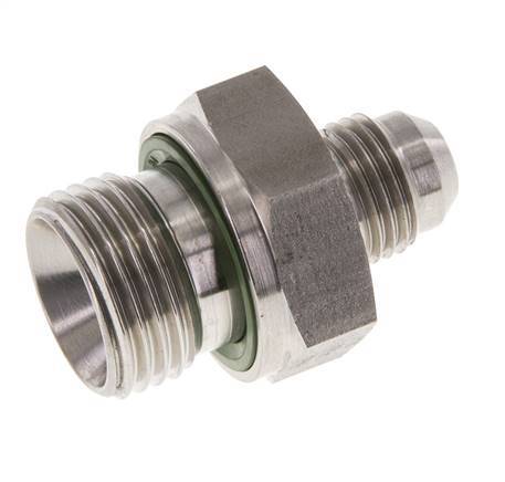 JIC Double Nipple G1/2'' x UNF 9/16''-18 Stainless Steel FKM 275bar (3863.75psi)