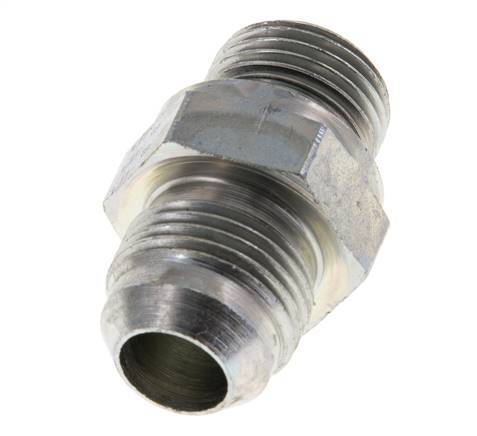 JIC Double Nipple G1/2'' x UNF 7/8''-14 Steel NBR 210bar (2950.5psi) [2 Pieces]