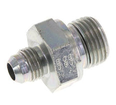 JIC Double Nipple G1/2'' x UNF 9/16''-18 Steel NBR 275bar (3863.75psi) [2 Pieces]