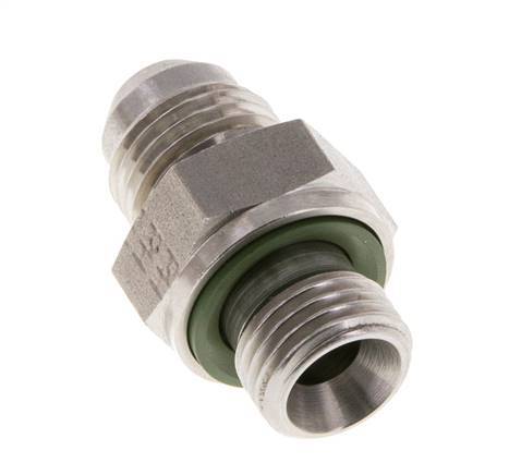 JIC Double Nipple G1/4'' x UNF 9/16''-18 Stainless Steel FKM 275bar (3863.75psi)