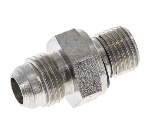 JIC Double Nipple G1/4'' x UNF 9/16''-18 Steel NBR 275bar (3863.75psi) [2 Pieces]