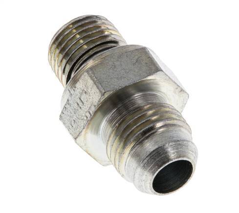 JIC Double Nipple G1/4'' x UNF 9/16''-18 Steel NBR 275bar (3863.75psi) [2 Pieces]