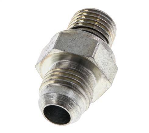 JIC Double Nipple G1/4'' x UNF 9/16''-18 Steel NBR 275bar (3863.75psi) [2 Pieces]
