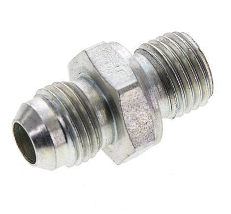 JIC Double Nipple M14 X 1.5 x UNF 9/16''-18 Steel NBR 275bar (3863.75psi) [2 Pieces]