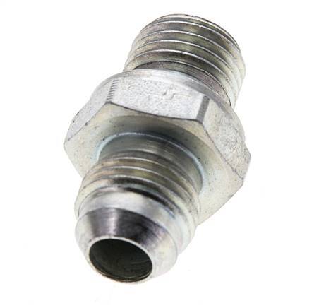 JIC Double Nipple M14 X 1.5 x UNF 9/16''-18 Steel NBR 275bar (3863.75psi) [2 Pieces]