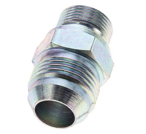 JIC Double Nipple M22 X 1.5 x UN 1-1/16''-12 Steel NBR 210bar (2950.5psi)