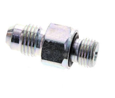 JIC Double Nipple M10 X 1 x UNF 7/16''-20 Steel NBR 310bar (4355.5psi)