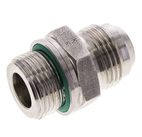 JIC Double Nipple M27 X 2 x UN 1-1/16''-12 Stainless Steel FKM 210bar (2950.5psi)