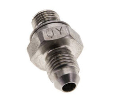JIC Double Nipple M10 X 1 x UNF 7/16''-20 Stainless Steel FKM 310bar (4355.5psi)
