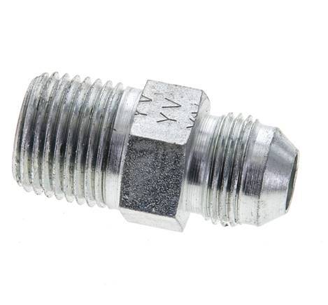 JIC Double Nipple UNF 3/4''-16 x 1/2'' NPT Steel 210bar (2950.5psi) [2 Pieces]