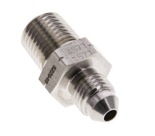 JIC Double Nipple UNF 7/16''-20 x 1/4'' NPT Stainless Steel 275bar (3863.75psi)