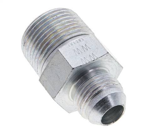 JIC Double Nipple UNF 3/4''-16 x 3/4'' NPT Steel 170bar (2388.5psi)