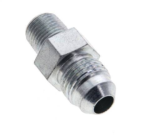 JIC Double Nipple UNF 1/2''-20 x 1/8'' NPT Steel 275bar (3863.75psi) [2 Pieces]