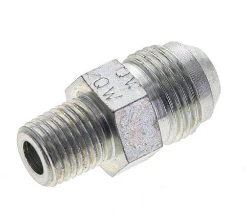 JIC Double Nipple UNF 3/4''-16 x 1/4'' NPT Steel 275bar (3863.75psi) [2 Pieces]