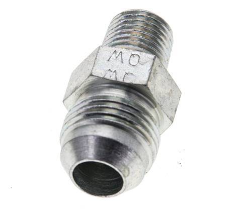 JIC Double Nipple UNF 3/4''-16 x 1/4'' NPT Steel 275bar (3863.75psi) [2 Pieces]
