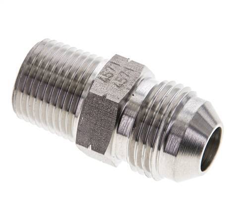 JIC Double Nipple UNF 3/4''-16 x 3/8'' NPT Stainless Steel 210bar (2950.5psi)