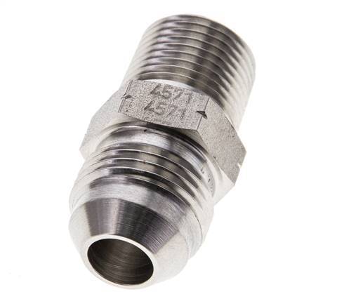 JIC Double Nipple UNF 3/4''-16 x 3/8'' NPT Stainless Steel 210bar (2950.5psi)