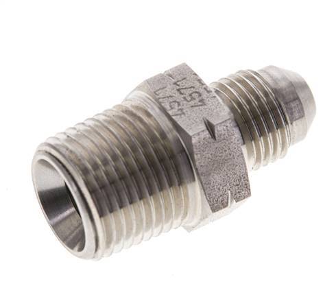 JIC Double Nipple UNF 1/2''-20 x 3/8'' NPT Stainless Steel 210bar (2950.5psi)