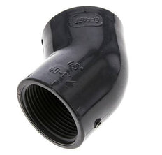 45deg Angled Fitting Rp1 1/4'' Female PVC-U 16bar (224.8psi) EN 1452-3 [2 Pieces]