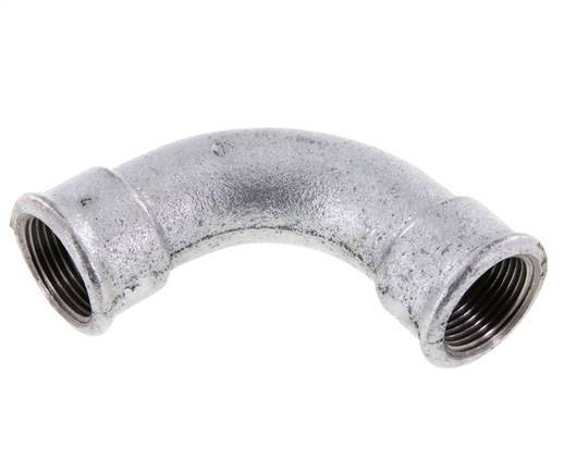 90deg Angled Fitting Rp1'' Female Long Cast Iron 25bar (351.25psi)