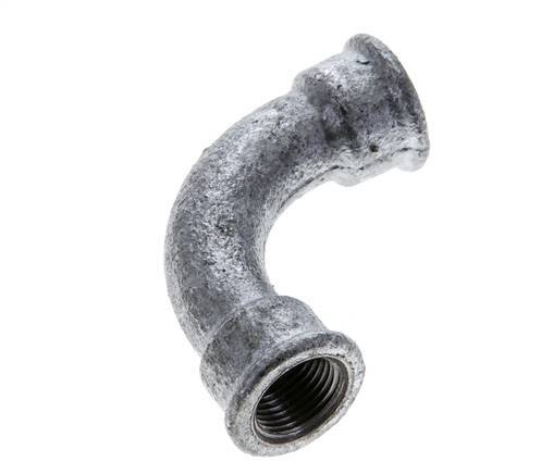 90deg Angled Fitting Rp3/8'' Female Long Cast Iron 25bar (351.25psi) [2 Pieces]