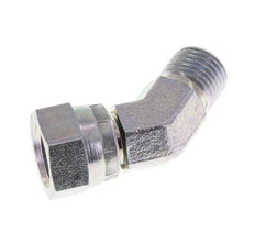 45deg Angled Fitting G1/4'' Female x Male High Pressure Steel 60° Cone 350bar (4917.5psi) Hydraulic