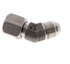 45deg JIC Angled Fitting UNF 3/4''-16 Male x Female Stainless Steel 275bar (3863.75psi)
