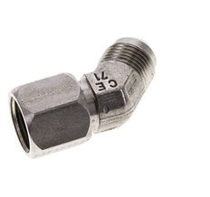 45deg JIC Angled Fitting UNF 7/8''-14 Male x Female Stainless Steel 210bar (2950.5psi)