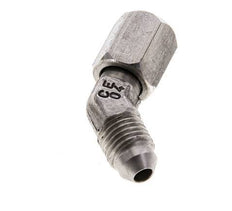 45deg JIC Angled Fitting UNF 7/16''-20 Male x Female Stainless Steel 310bar (4355.5psi)