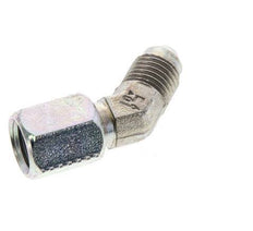 45deg JIC Angled Fitting UNF 7/16''-20 Male x Female Steel 310bar (4355.5psi)