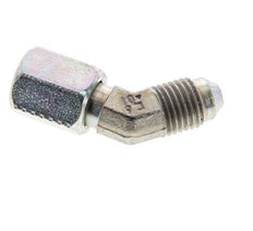 45deg JIC Angled Fitting UNF 7/16''-20 Male x Female Steel 310bar (4355.5psi)