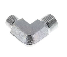 90deg Angled Reducing Fitting G1/4'' x G3/8'' High Pressure Steel 60° Cone 325bar (4566.25psi) Hydraulic