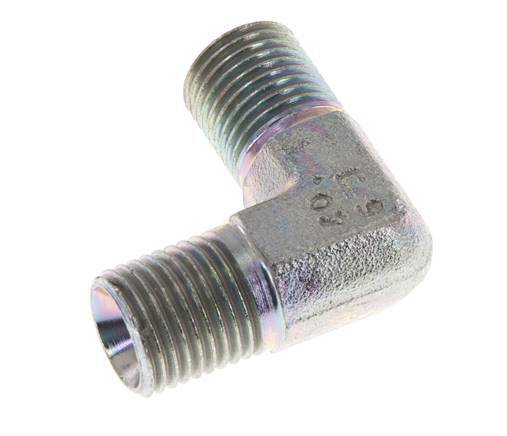 90deg Angled Fitting G1/4'' High Pressure Steel 60° Cone 350bar (4917.5psi) Hydraulic