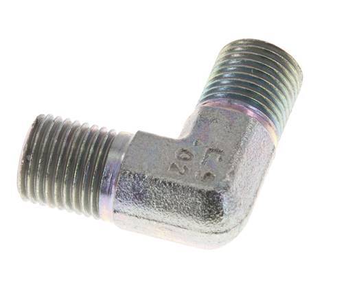 90deg Angled Fitting G1/4'' High Pressure Steel 60° Cone 350bar (4917.5psi) Hydraulic