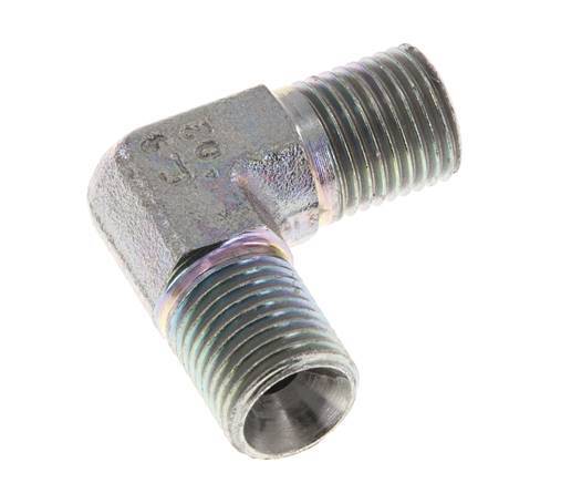 90deg Angled Fitting G1/4'' High Pressure Steel 60° Cone 350bar (4917.5psi) Hydraulic