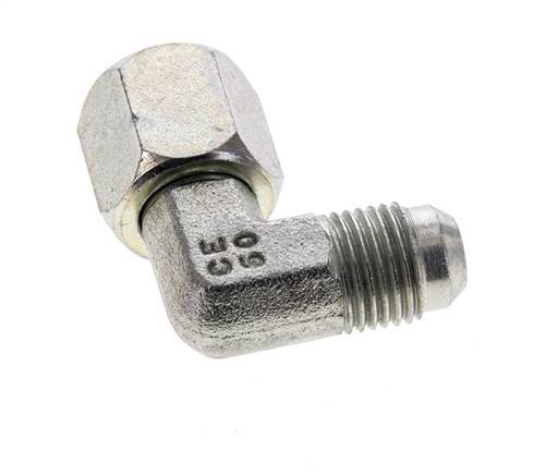 90deg JIC Angled Fitting UNF 9/16''-18 Male x Female Steel 275bar (3863.75psi)