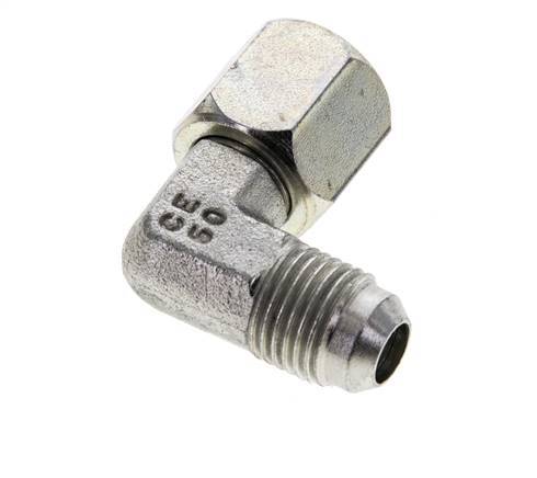 90deg JIC Angled Fitting UNF 9/16''-18 Male x Female Steel 275bar (3863.75psi)