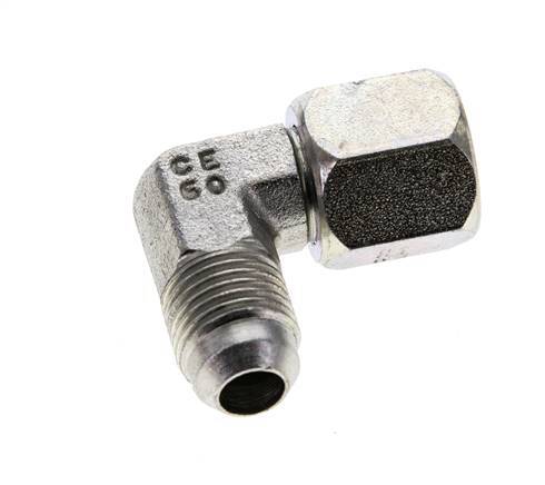 90deg JIC Angled Fitting UNF 9/16''-18 Male x Female Steel 275bar (3863.75psi)